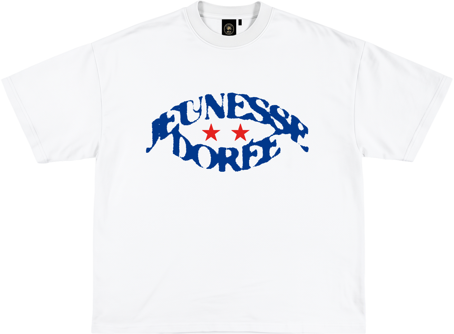 LE T-SHIRT - BLANC ET BLEU